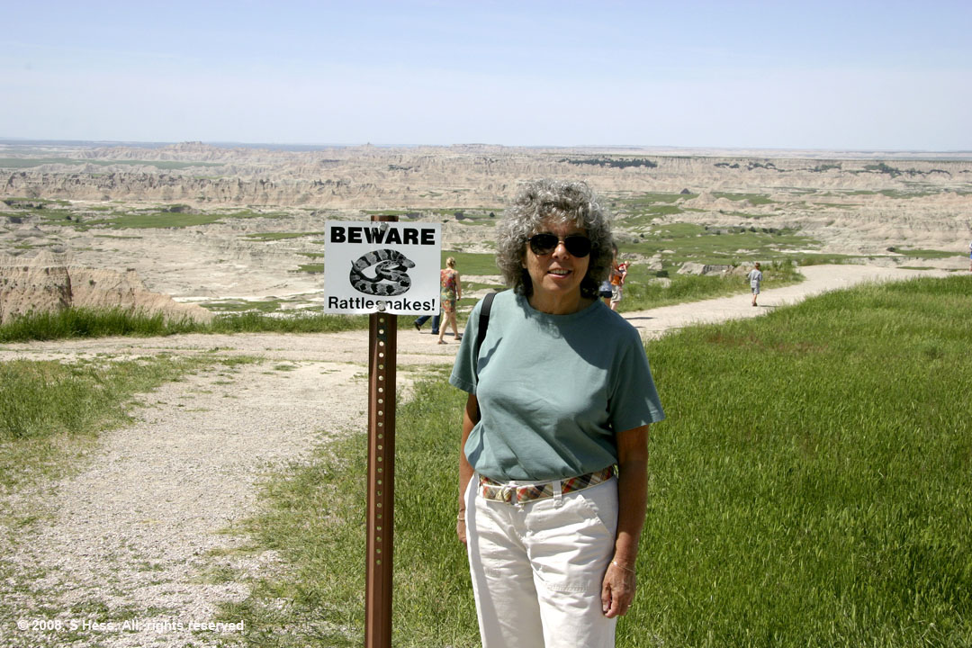 Sue at Badlands National Park